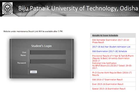 biju patnaik university of technology result|bput odd semester result.